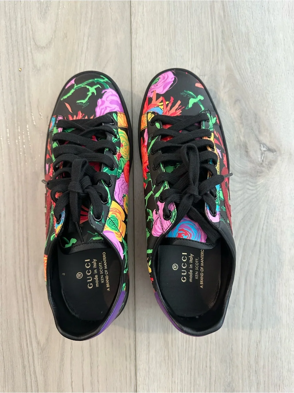 Gucci x Ken Scott Infinity Jenni 50 Floral Sneakers Size 38